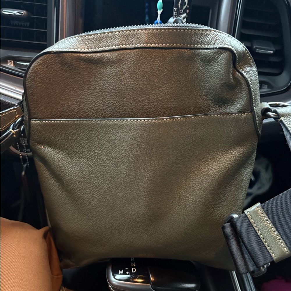 Coach Olive Leather Messenger Bag